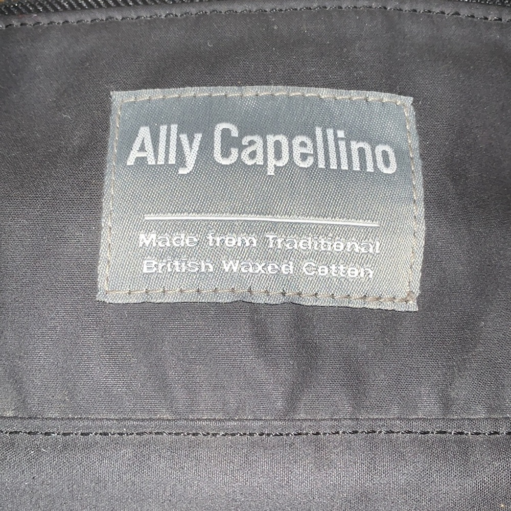 Waxed Cotton and Leather Ally Capellino Carry All Bag - Fr… - Picture 2 of 6